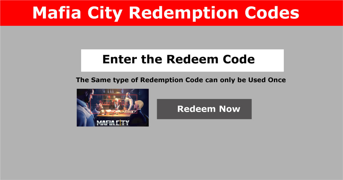 Mafia City redemption Codes